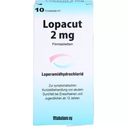 LOPACUT 2 mg apvalkotās tabletes, 10 gab