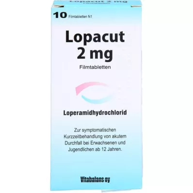 LOPACUT 2 mg apvalkotās tabletes, 10 gab