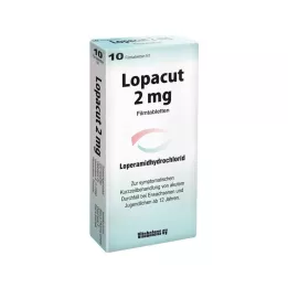 LOPACUT 2 mg apvalkotās tabletes, 10 gab