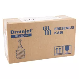 FREKA DRAINJET Fizioloģiskais šķīdums 0,9% ISO, 10X60 ml