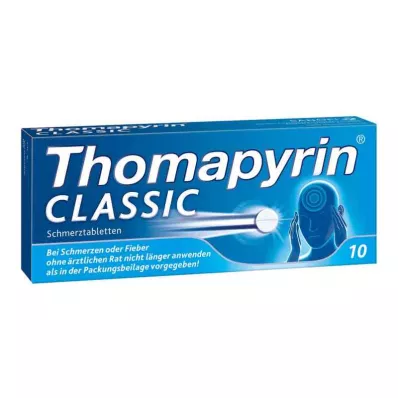 THOMAPYRIN CLASSIC Pretsāpju tabletes, 10 gab THOMAPYRIN CLASSIC Pretsāpju tabletes, 10 gab