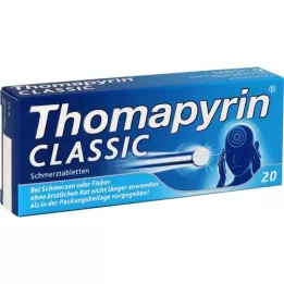 THOMAPYRIN CLASSIC Pretsāpju tabletes, 20 gab