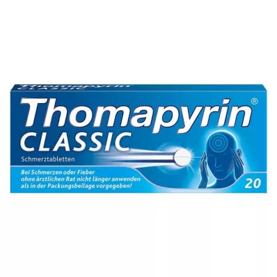 THOMAPYRIN CLASSIC Pretsāpju tabletes, 20 gab THOMAPYRIN CLASSIC Pretsāpju tabletes, 20 gab