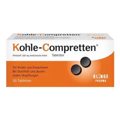 KOHLE Compretten tabletes, 30 gab