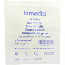 MULLTUPFER plūmju sterilais izmērs, 10 gab