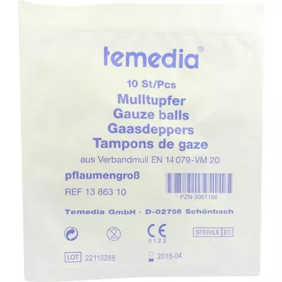MULLTUPFER plūmju sterilais izmērs, 10 gab MULLTUPFER plūmju sterilais izmērs, 10 gab