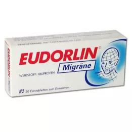 EUDORLIN Migrēna apvalkotās tabletes, 20 gab