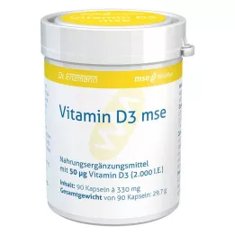 VITAMIN D3 MSE kapsulas, 90 kapsulas