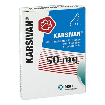 KARSIVAN 50 apvalkotās tabletes suņiem, 60 gab