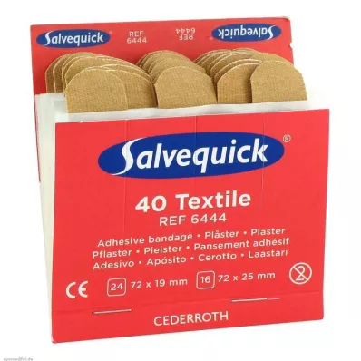 SALVEQUICK Ģipša sloksnes elastīga uzpilde 6444, 40 gab SALVEQUICK Ģipša sloksnes elastīga uzpilde 6444, 40 gab