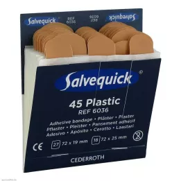 SALVEQUICK Ģipša sloksnes ūdensnecaurlaidīgs uzpilde 6036, 45 gab