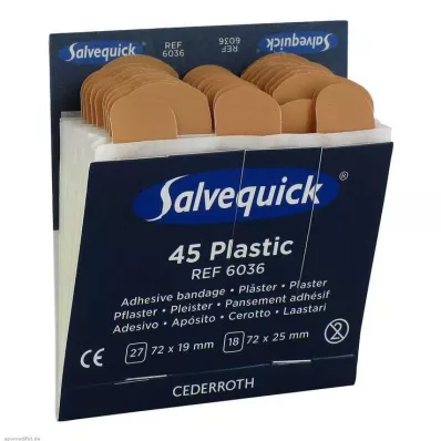 SALVEQUICK Ģipša sloksnes ūdensnecaurlaidīgs uzpilde 6036, 45 gab SALVEQUICK Ģipša sloksnes ūdensnecaurlaidīgs uzpilde 6036, 45 gab