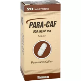 PARA CAF 500 mg/65 mg tabletes, 20 gab