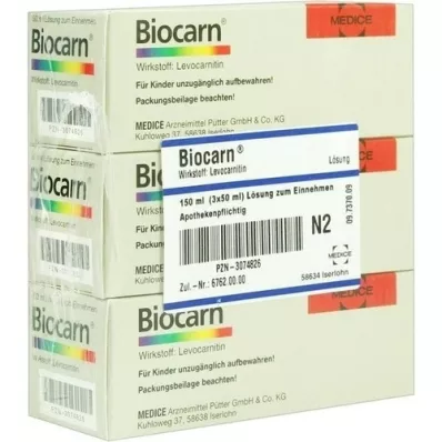 BIOCARN Sīrups, 3X50 ml