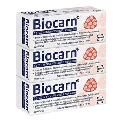 BIOCARN Sīrups, 3X50 ml