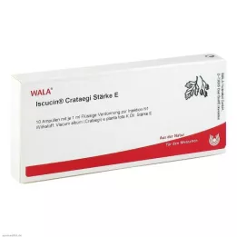 ISCUCIN crataegi cietes E ampulas, 10X1 ml