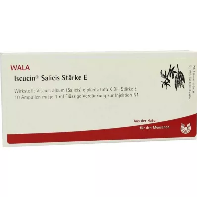 ISCUCIN salicis cietes E ampulas, 10X1 ml
