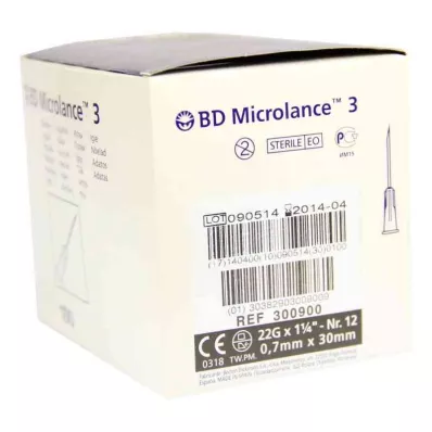 BD MICROLANCE Kanula 22 G 1 1/4 0,7x30 mm, 100 gab