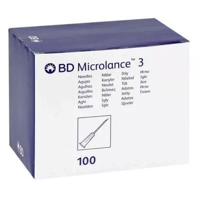 BD MICROLANCE Kanula 23 G 1 1/4 0,6x30 mm, 100 gab BD MICROLANCE Kanula 23 G 1 1/4 0,6x30 mm, 100 gab