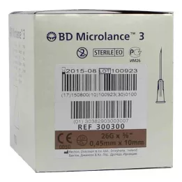 BD MICROLANCE Kangula 26 G 3/8 0,45x10 mm, 100 gab