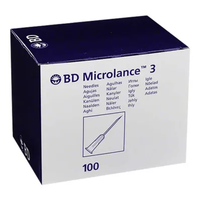 BD MICROLANCE Kangula 30 G 1/2 0,29x13 mm, 100 gab BD MICROLANCE Kangula 30 G 1/2 0,29x13 mm, 100 gab