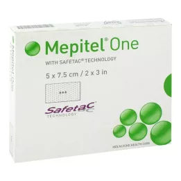 MEPITEL Viens 5x7,5 cm silikona tīklveida pārsējs, 10 gab