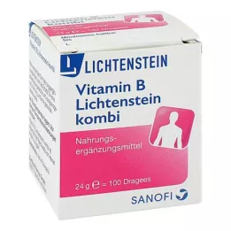 VITAMIN B LICHTENSTEIN Kombinētās apvalkotās tabletes, 100 gab