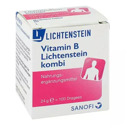 VITAMIN B LICHTENSTEIN Kombinētās apvalkotās tabletes, 100 gab