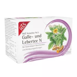 H&amp;S Žults un aknu tēja N filtrēšanas maisiņi, 20X2,0 g