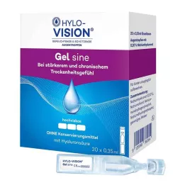 HYLO-VISION Gel sine vienreizējas devas pipetes, 20X0,35 ml