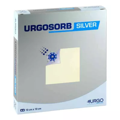 URGOSORB Sudraba kompresi 10x10 cm, 10 gab URGOSORB Sudraba kompresi 10x10 cm, 10 gab