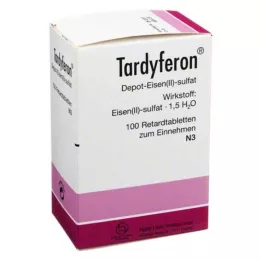 TARDYFERON Ilgstošās darbības tabletes, 100 gab