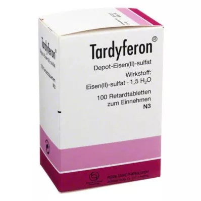TARDYFERON Ilgstošās darbības tabletes, 100 gab