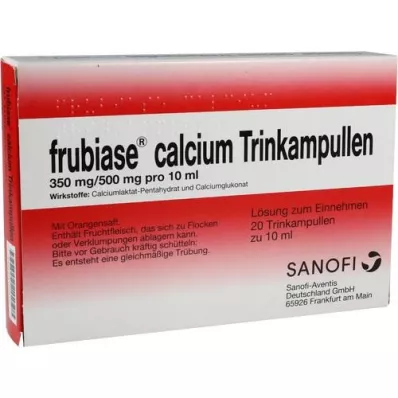 FRUBIASE CALCIUM T Dzērienu ampulas, 20 gab