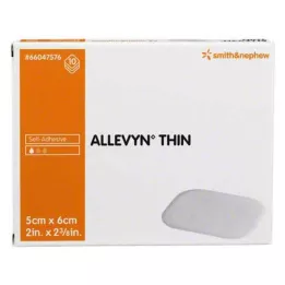 ALLEVYN Plāns 5x6 cm plāns brūču pārsējs, 10 gab