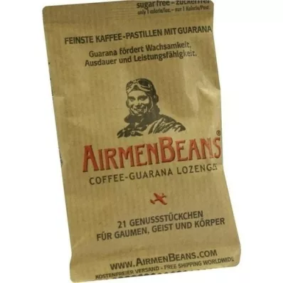 AIRMENBEANS labākās kafijas pastilas ar guaranu, 21 gab