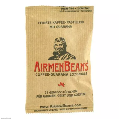 AIRMENBEANS labākās kafijas pastilas ar guaranu, 21 gab
