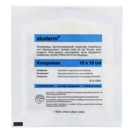 ALUDERM Kompresi 10x10 cm, 1 gab