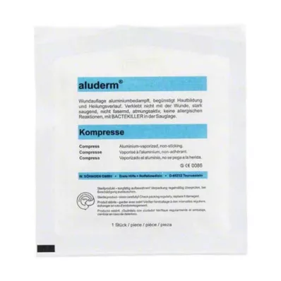 ALUDERM Kompresi 20x20 cm, 1 gab