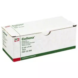 CELLONA Ģipša pārsējs 6 cmx2 m, 2X5 gab