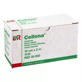 CELLONA Ģipša pārsējs 10 cmx2 m, 2X5 gab