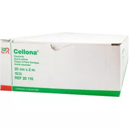 CELLONA Ģipša pārsējs 20 cmx2 m, 2X5 gab