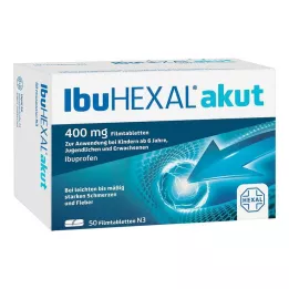 IBUHEXAL akūtas 400 apvalkotās tabletes, 50 gab