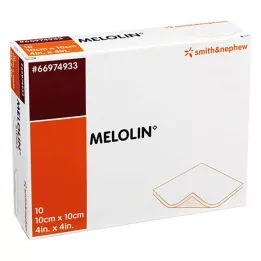 MELOLIN 10x10 cm sterili brūču pārsēji, 10 gab