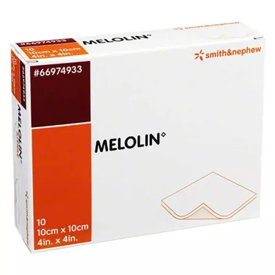 MELOLIN 10x10 cm sterili brūču pārsēji, 10 gab