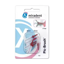 MIRADENT Interd.Pic-Brush rezerves birste x-large bordeaux, 6 gab