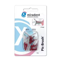MIRADENT Interd.Pic-Brush rezerves birste x-large bordeaux, 12 gab