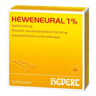 HEWENEURAL 1% ampulas, 10X2 ml