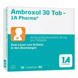 AMBROXOL 30 Tab-1A Pharma tabletes, 50 gab