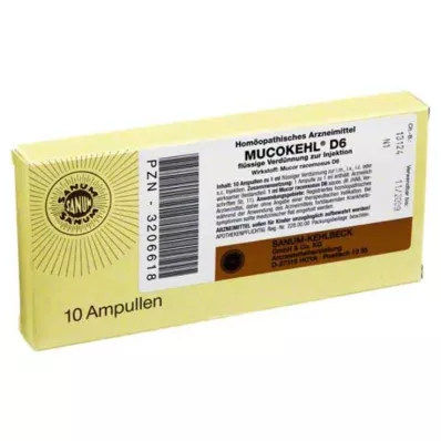 MUCOKEHL Ampulas D 6, 10X1 ml MUCOKEHL Ampulas D 6, 10X1 ml
